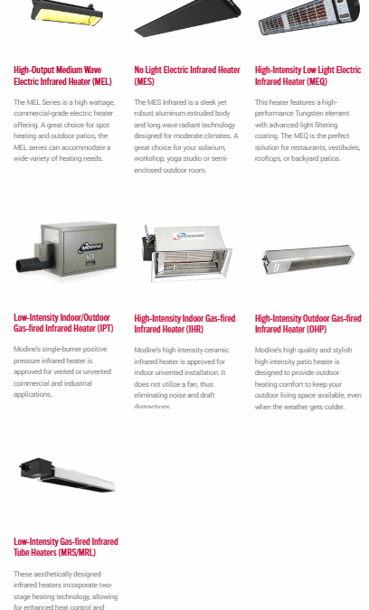 Product Overview: Modine Infrared Heaters